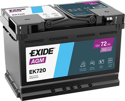 Exide EK720 - Akumulator  www.molydon.hr