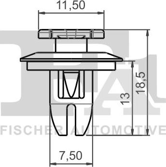FA1 14-40089.10 - Kopča ukrasna/zaštitna lajsna www.molydon.hr