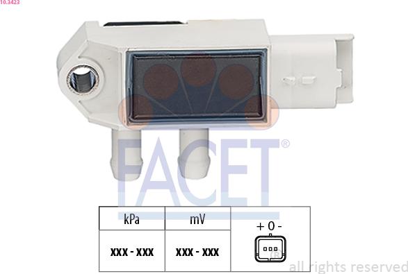 FACET 10.3423 - Senzor pritiska zraka, podešavanje visine www.molydon.hr