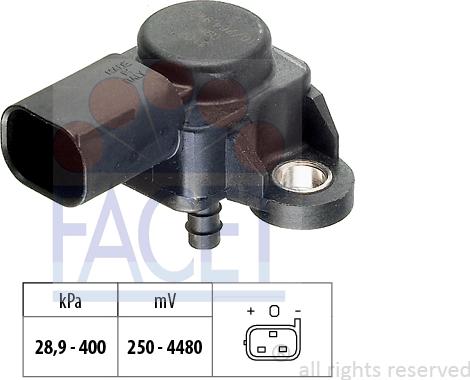 FACET 10.3175 - Senzor, pritisak Ispušnih plinova www.molydon.hr
