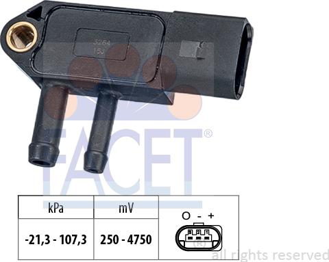 FACET 10.3266 - Senzor, pritisak Ispušnih plinova www.molydon.hr