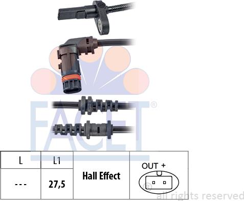 FACET 21.0072 - Senzor, broj obrtaja kotača www.molydon.hr