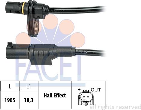 FACET 21.0242 - Senzor, broj obrtaja kotača www.molydon.hr