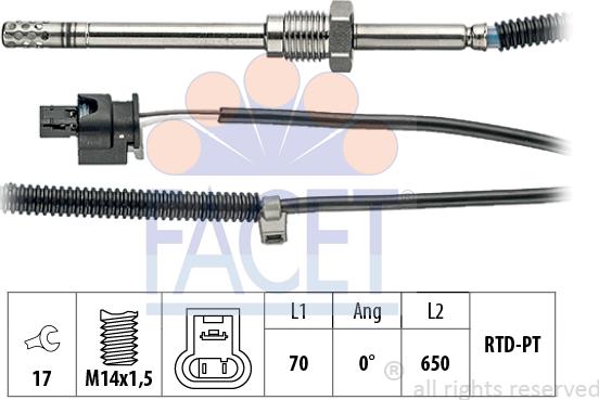 FACET 22.0069 - Senzor, temperatura Ispušnih plinova www.molydon.hr