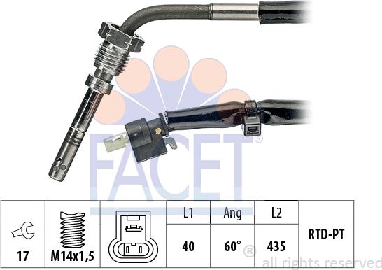 FACET 22.0084 - Senzor, temperatura Ispušnih plinova www.molydon.hr