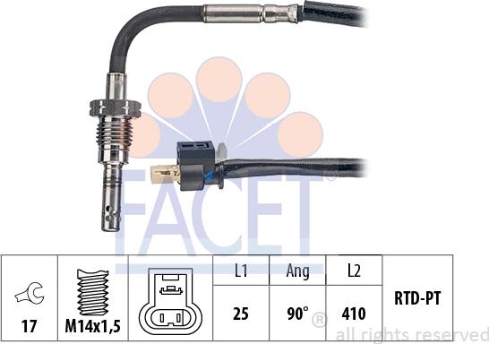 FACET 22.0133 - Senzor, temperatura Ispušnih plinova www.molydon.hr