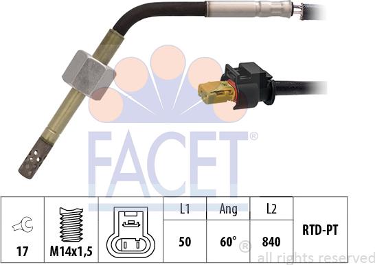 FACET 22.0303 - Senzor, temperatura Ispušnih plinova www.molydon.hr