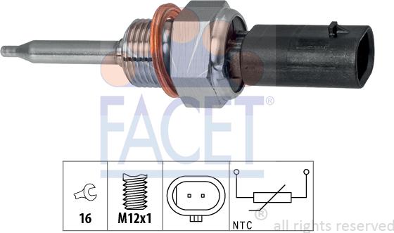 FACET 22.0258 - Senzor, temperatura Ispušnih plinova www.molydon.hr