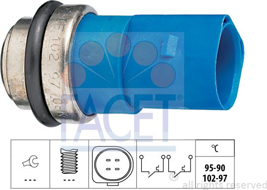 FACET 7.5692 - Prekidač temperature, ventilator radijatora / klima uređaja www.molydon.hr