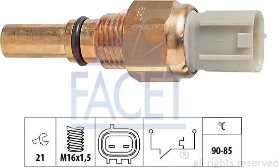 FACET 7.5267 - Prekidač temperature, ventilator radijatora / klima uređaja www.molydon.hr