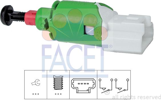 FACET 7.1290 - Prekidač, aktiviranje kvacila (GRA-uredj za regul brzine) www.molydon.hr