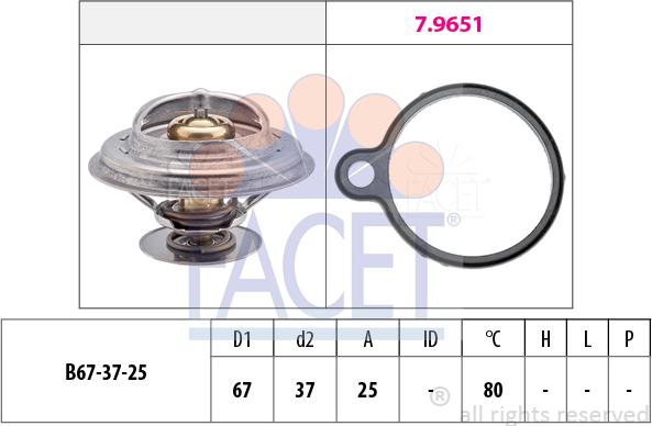 FACET 7.8613 - Termostat, rashladna tekućinu www.molydon.hr