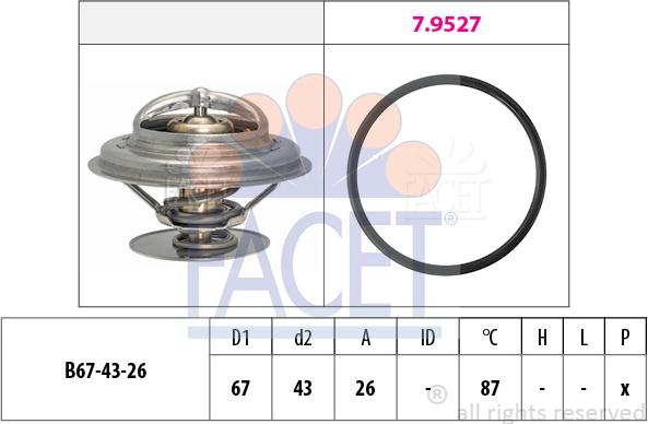 FACET 7.8385 - Termostat, rashladna tekućinu www.molydon.hr