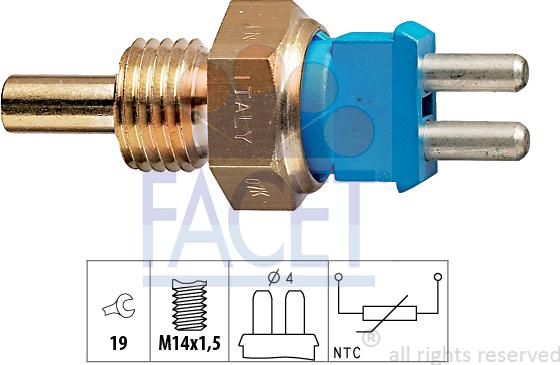 FACET 7.3139 - Senzor, temperatura rashladne tekućinu www.molydon.hr