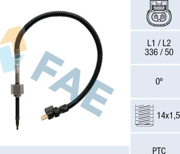 FAE 68034 - Senzor, temperatura Ispušnih plinova www.molydon.hr