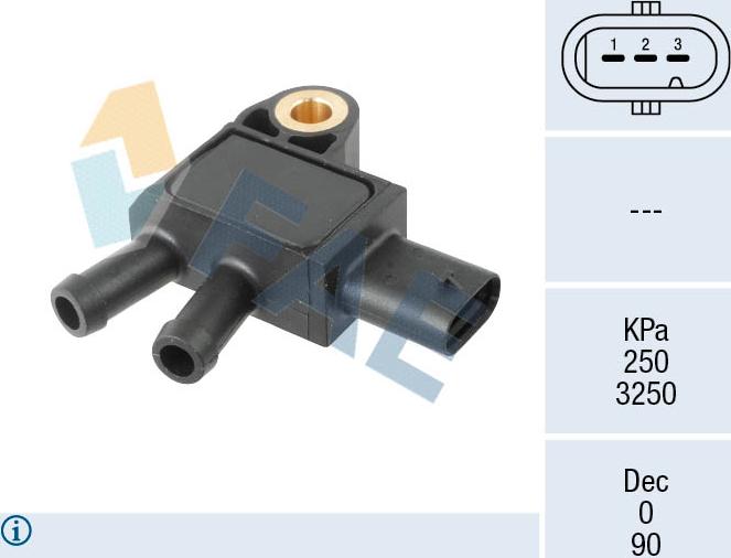 FAE 16163 - Senzor, pritisak Ispušnih plinova www.molydon.hr