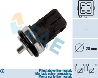 FAE 33810 - Senzor, temperatura rashladne tekućinu www.molydon.hr