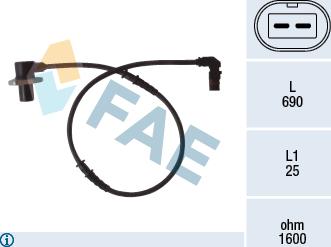 FAE 78074 - Senzor, broj obrtaja kotača www.molydon.hr