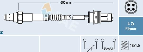 FAE 77249 - Lambda-sonda www.molydon.hr