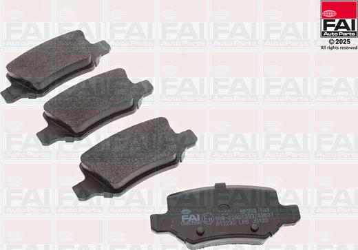 FAI AutoParts BP353 - Komplet Pločica, disk-kočnica www.molydon.hr