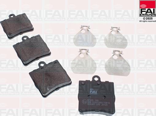FAI AutoParts BP335 - Komplet Pločica, disk-kočnica www.molydon.hr