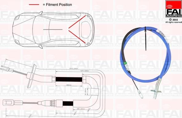 FAI AutoParts FBC0164 - Sajla ručne kočnice www.molydon.hr