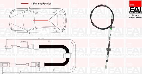 FAI AutoParts FBC0165 - Sajla ručne kočnice www.molydon.hr