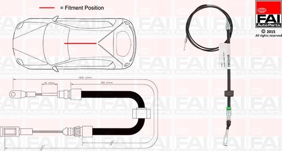 FAI AutoParts FBC0166 - Sajla ručne kočnice www.molydon.hr