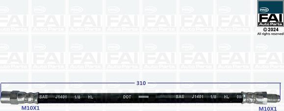 FAI AutoParts FPBH143 - Kočiono crijevo, lajtung www.molydon.hr