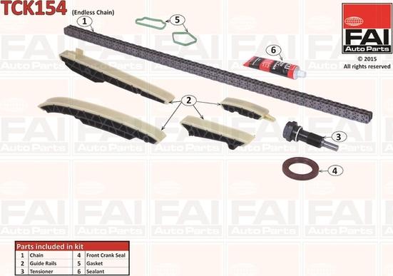 FAI AutoParts TCK154 - Set lanaca razvod i natezači www.molydon.hr