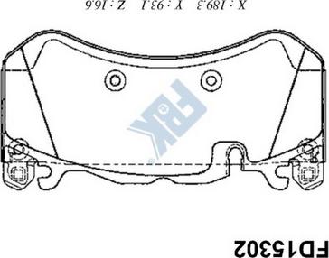 FBK FD15302 - Komplet Pločica, disk-kočnica www.molydon.hr