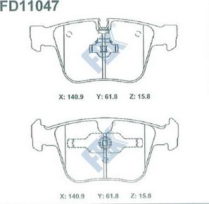 FBK FD11047 - Komplet Pločica, disk-kočnica www.molydon.hr