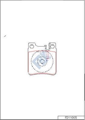 FBK FD11005 - Komplet Pločica, disk-kočnica www.molydon.hr