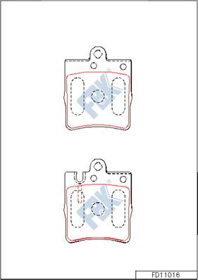 FBK FD11016 - Komplet Pločica, disk-kočnica www.molydon.hr