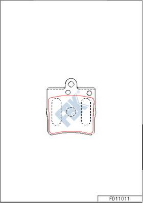FBK FD11011 - Komplet Pločica, disk-kočnica www.molydon.hr