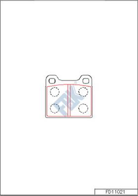FBK FD11021 - Komplet Pločica, disk-kočnica www.molydon.hr