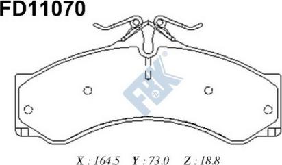 FBK FD11070 - Komplet Pločica, disk-kočnica www.molydon.hr