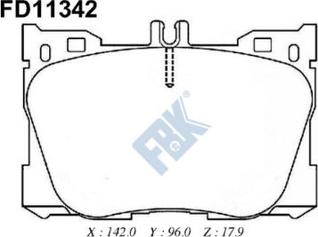 FBK FD11342 - Komplet Pločica, disk-kočnica www.molydon.hr
