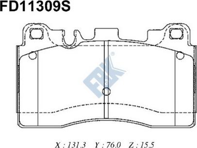 FBK FD11309S - Komplet Pločica, disk-kočnica www.molydon.hr