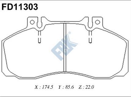 FBK FD11303 - Komplet Pločica, disk-kočnica www.molydon.hr