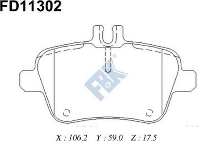 FBK FD11302 - Komplet Pločica, disk-kočnica www.molydon.hr
