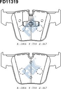 FBK FD11319 - Komplet Pločica, disk-kočnica www.molydon.hr