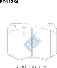 FBK FD11334 - Komplet Pločica, disk-kočnica www.molydon.hr