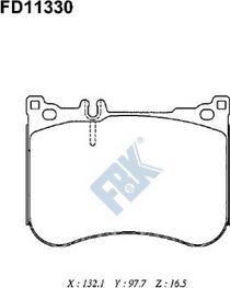 FBK FD11330 - Komplet Pločica, disk-kočnica www.molydon.hr
