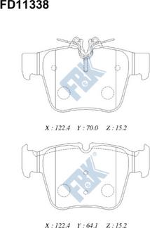 FBK FD11338 - Komplet Pločica, disk-kočnica www.molydon.hr