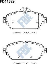 FBK FD11329 - Komplet Pločica, disk-kočnica www.molydon.hr
