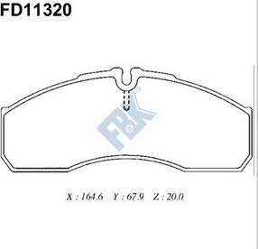 FBK FD11320 - Komplet Pločica, disk-kočnica www.molydon.hr