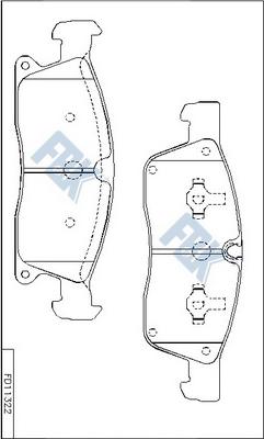 FBK FD11322 - Komplet Pločica, disk-kočnica www.molydon.hr