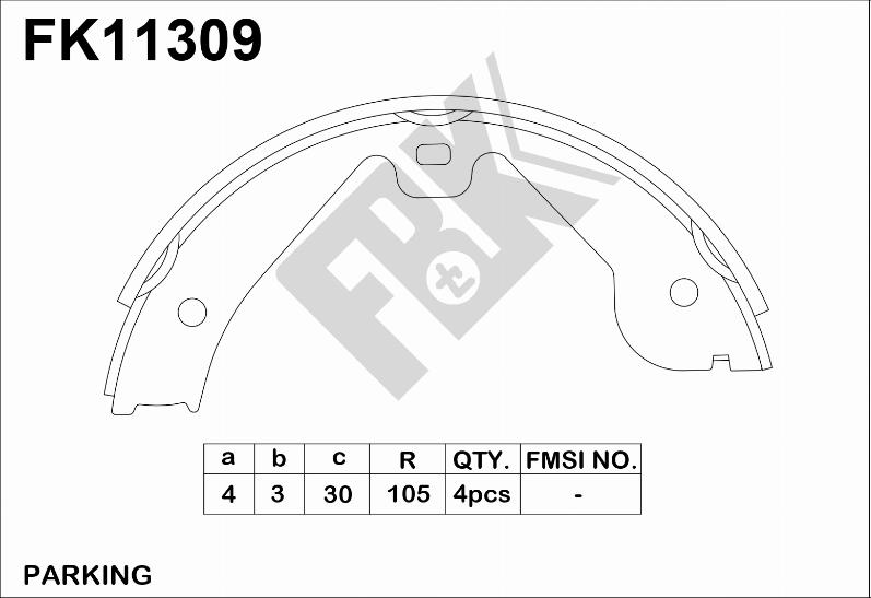 FBK FK11309 - Komplet kočnica, bubanj kočnice www.molydon.hr