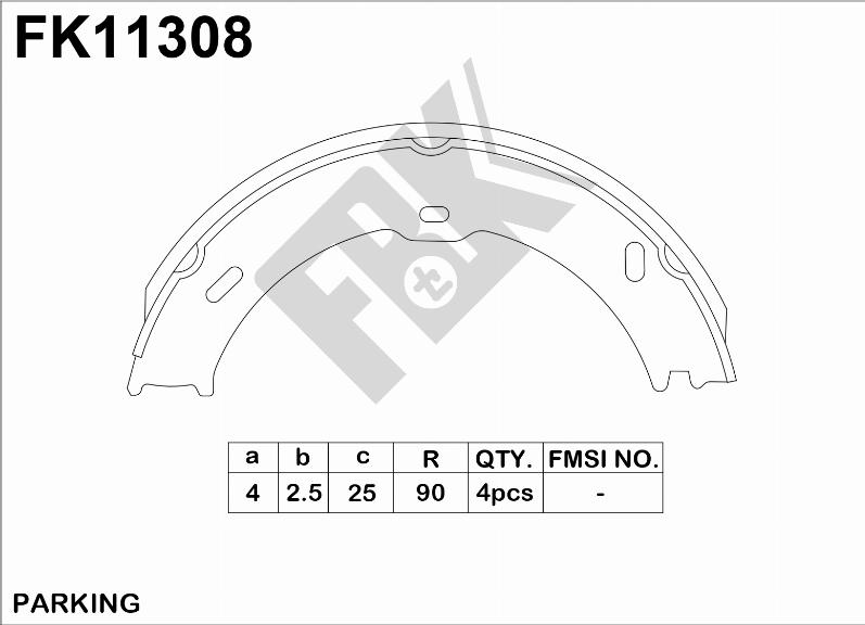 FBK FK11308 - Komplet kočnica, bubanj kočnice www.molydon.hr